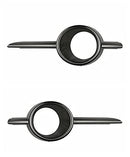 Pair Front Fog Lamp Bezel black Fits Suzuki Swift Iv 2004-2010