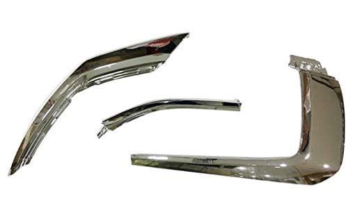 Front Bumper Molding Trim Chrome 3 Pcs Set Fits Mitsubishi Outlander 2016-