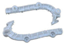 Pair Front Bumper Mount Support Bracket O/S Plastic Fits Mitsubishi Outlander 07-09