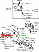 Front Diff Mounting Bracket Fits Mitsubishi Pajero/Montero Mk2 Pajero/Montero Sport Delica Truck 1 T Truck Md