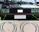Front And Rear Bumpers Light Bar Decoration Strip Fits Vw Santana