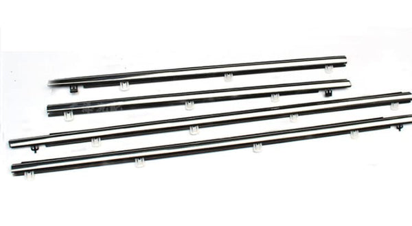 Chrome Window Weatherstrip 4PC Sweep Belt Outer Fits Honda Accord VIII (CU1,2,3,) 2008-2015